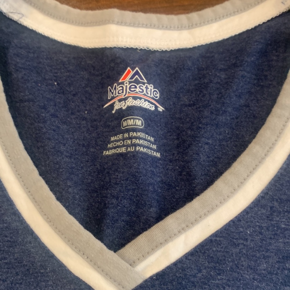Yankees v neck ribbed t-shirt - Picture 2 of 4